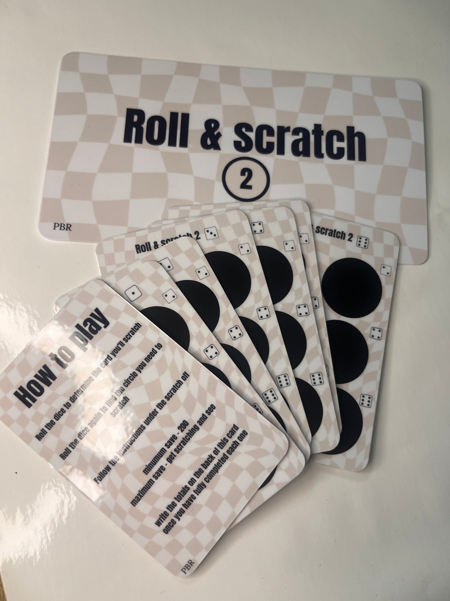 Roll & Scratch challenge 2nd edition, scratch off challenge