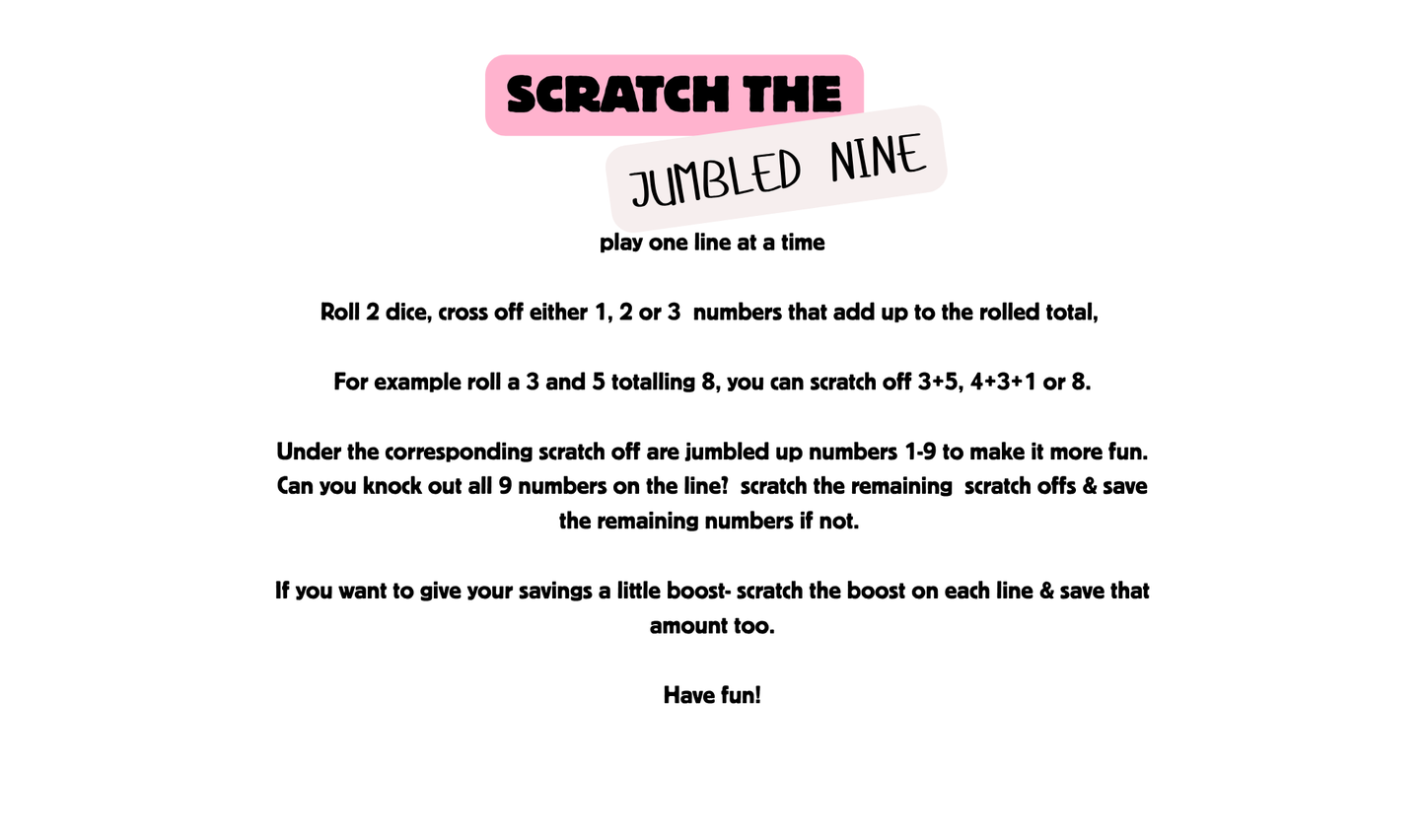 Scratch the jumbled nine