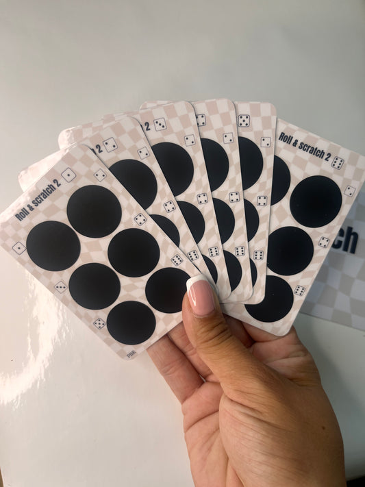 Roll & Scratch challenge 2nd edition, scratch off challenge