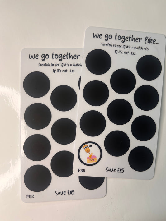 We go together like...