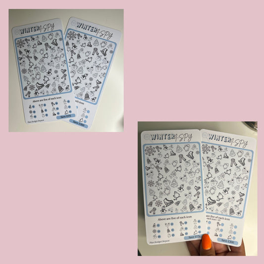 Seasonal I-SPY Savings CHALLENGE, spring, summer, Autumn, winter