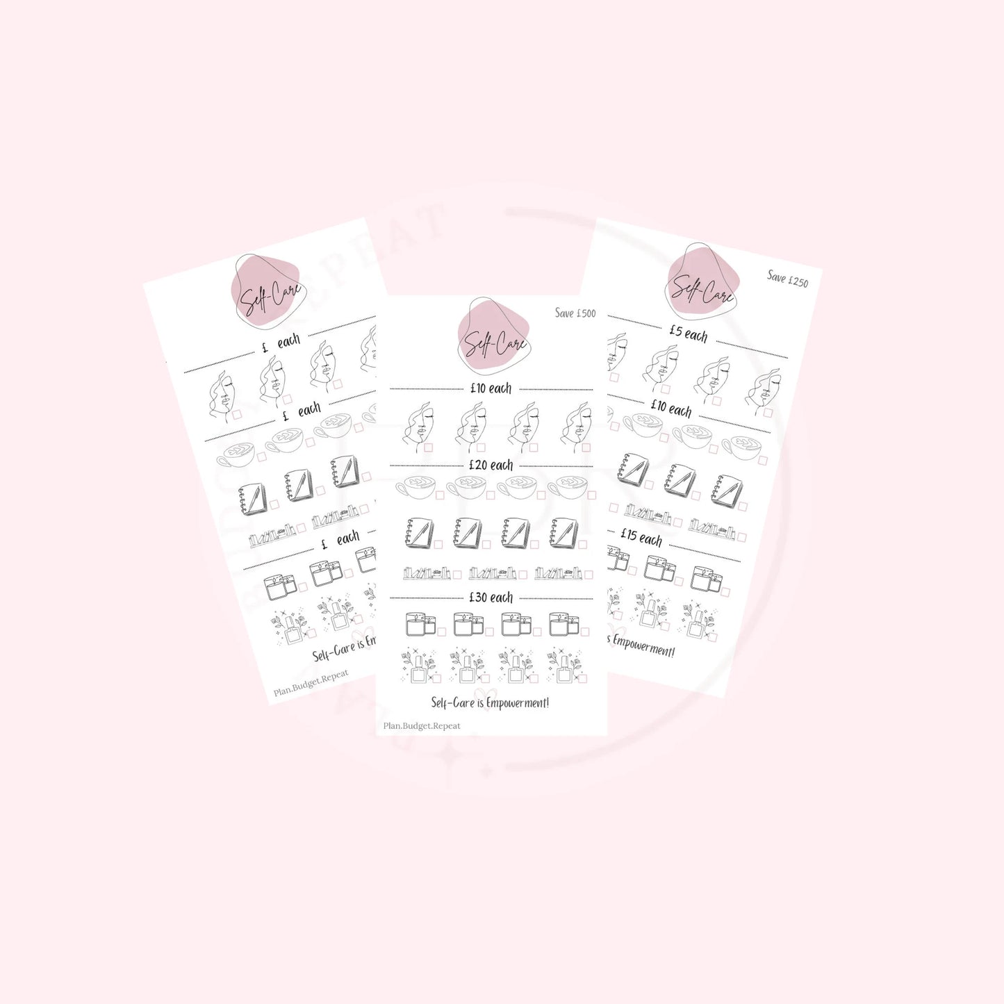 Self care savings tracker