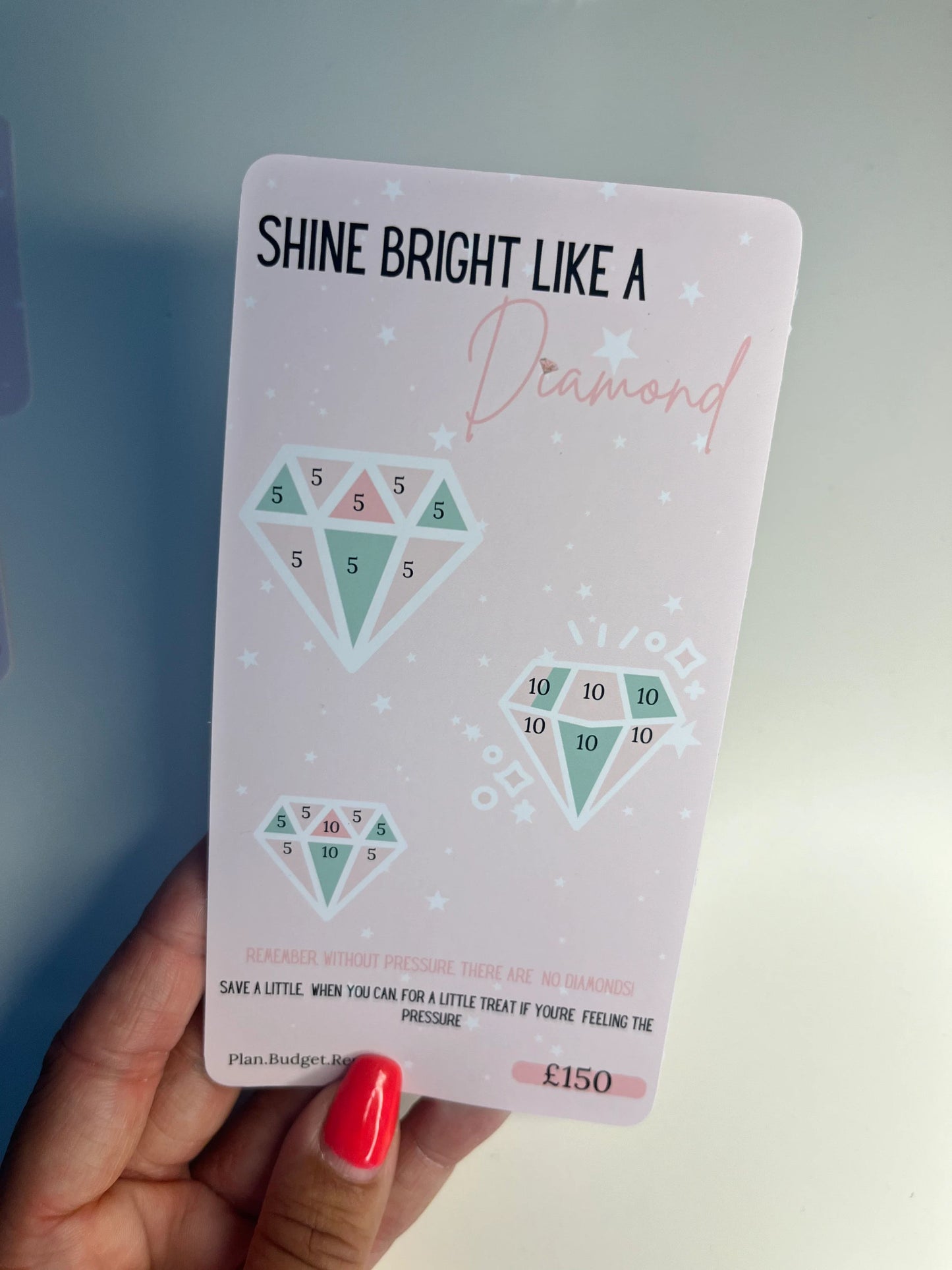 SHINE BRIGHT like a DIAMOND, savings challenge