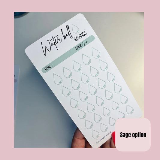 Water bill savings tracker