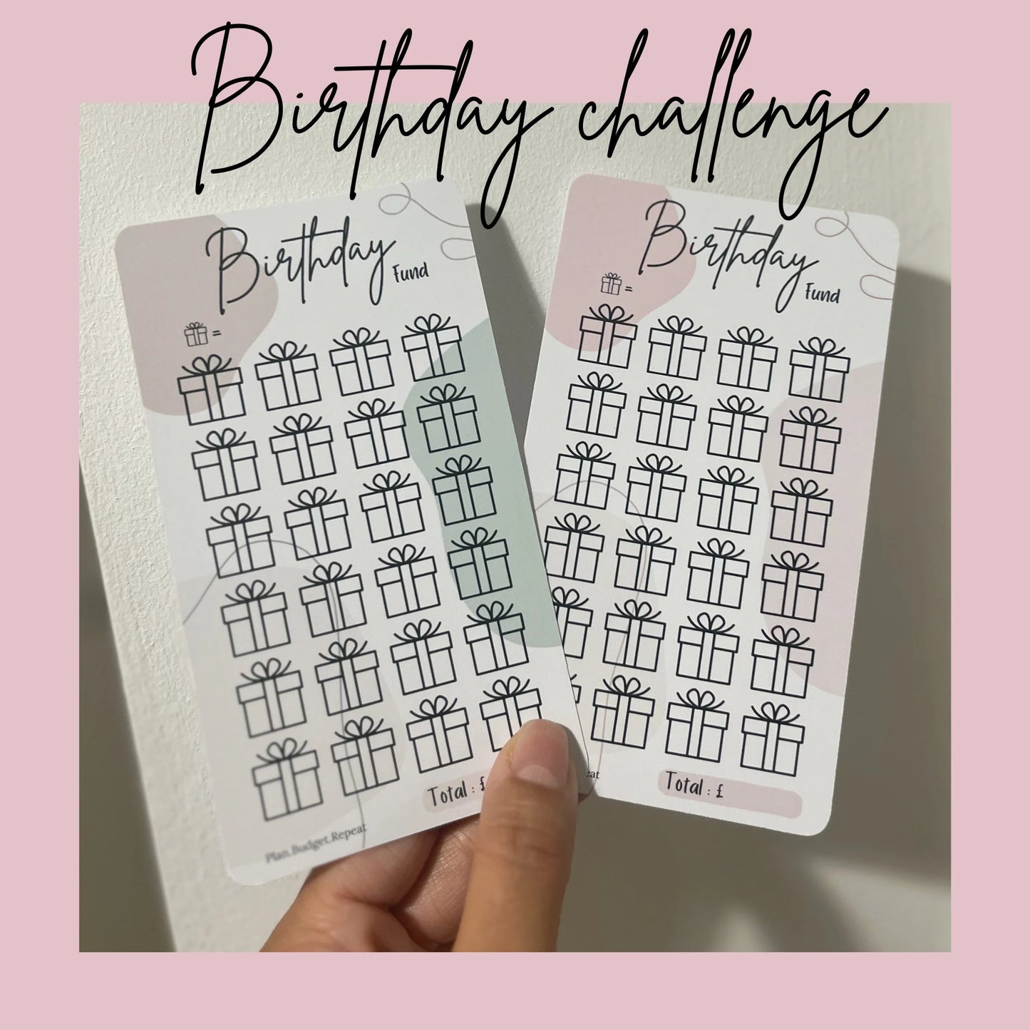 BIRTHDAY savings tracker