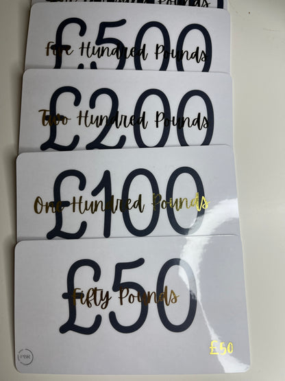 FOILED PLACEHOLDERS