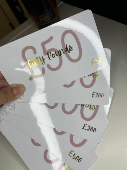FOILED PLACEHOLDERS