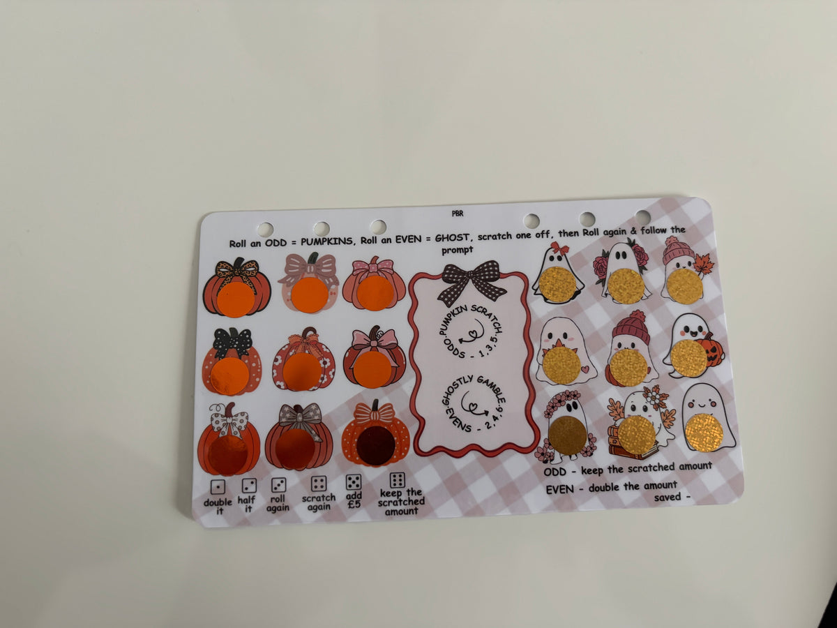 Pumpkin scratch or ghostly gamble