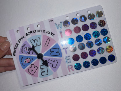 Winter spin, scratch & save