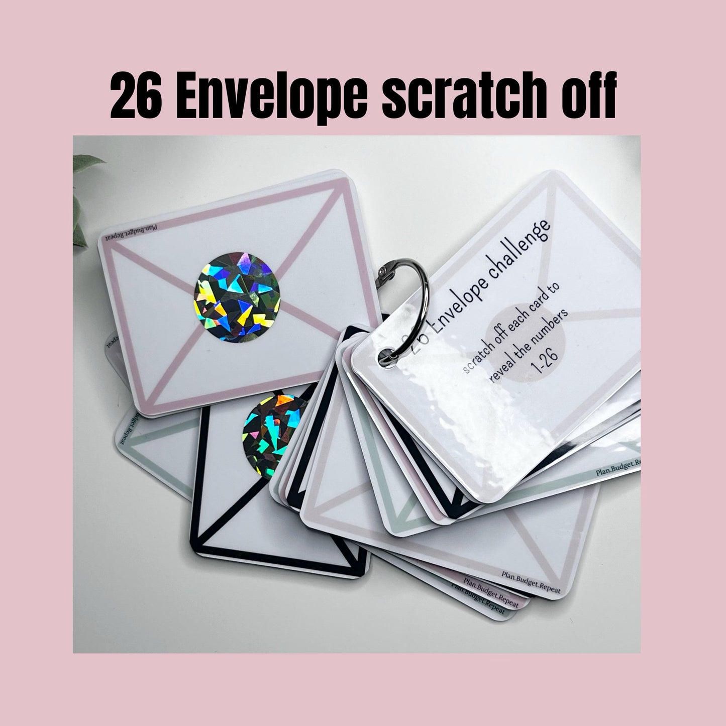 26 envelope scratch off challenge