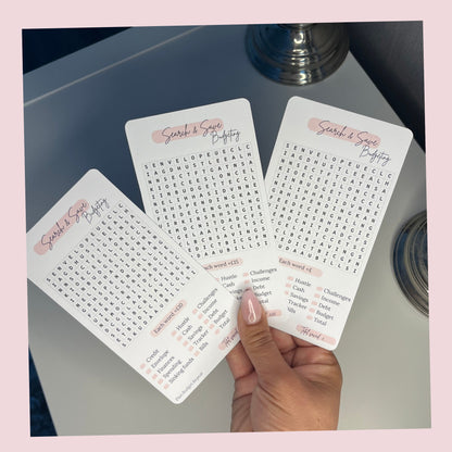 SEARCH & SAVE WORDSEARCH challenge