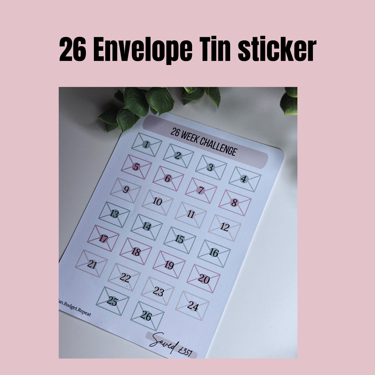 26 envelope scratch off challenge