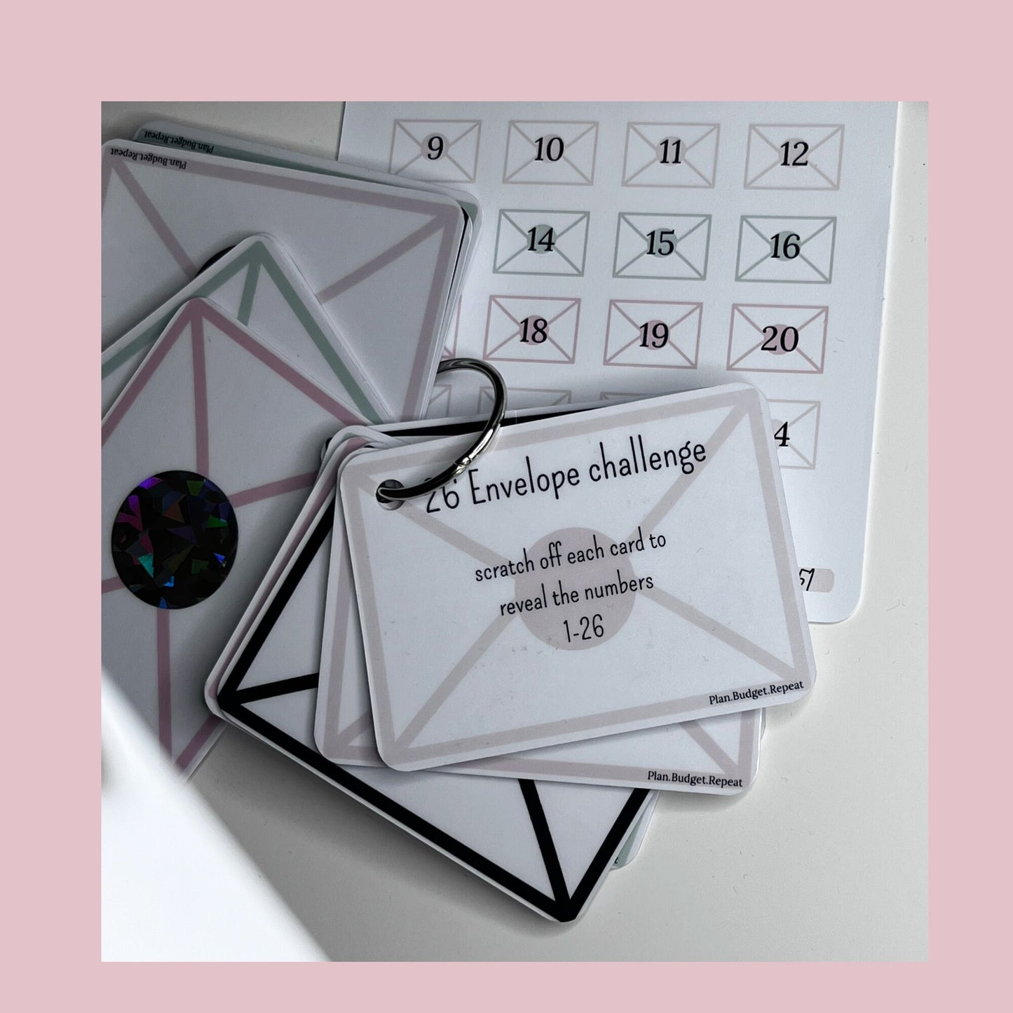 26 envelope scratch off challenge