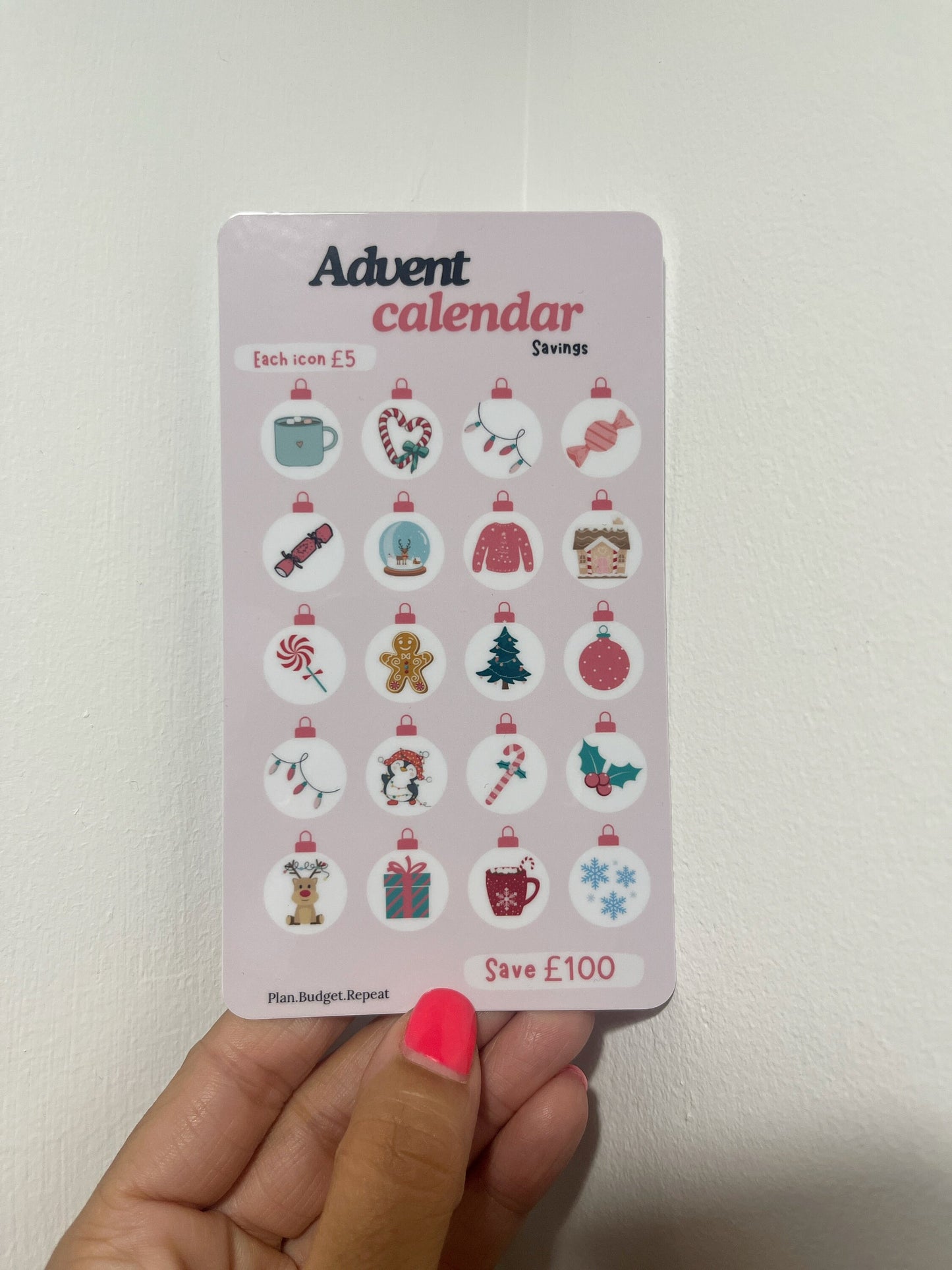 Advent calendar savings