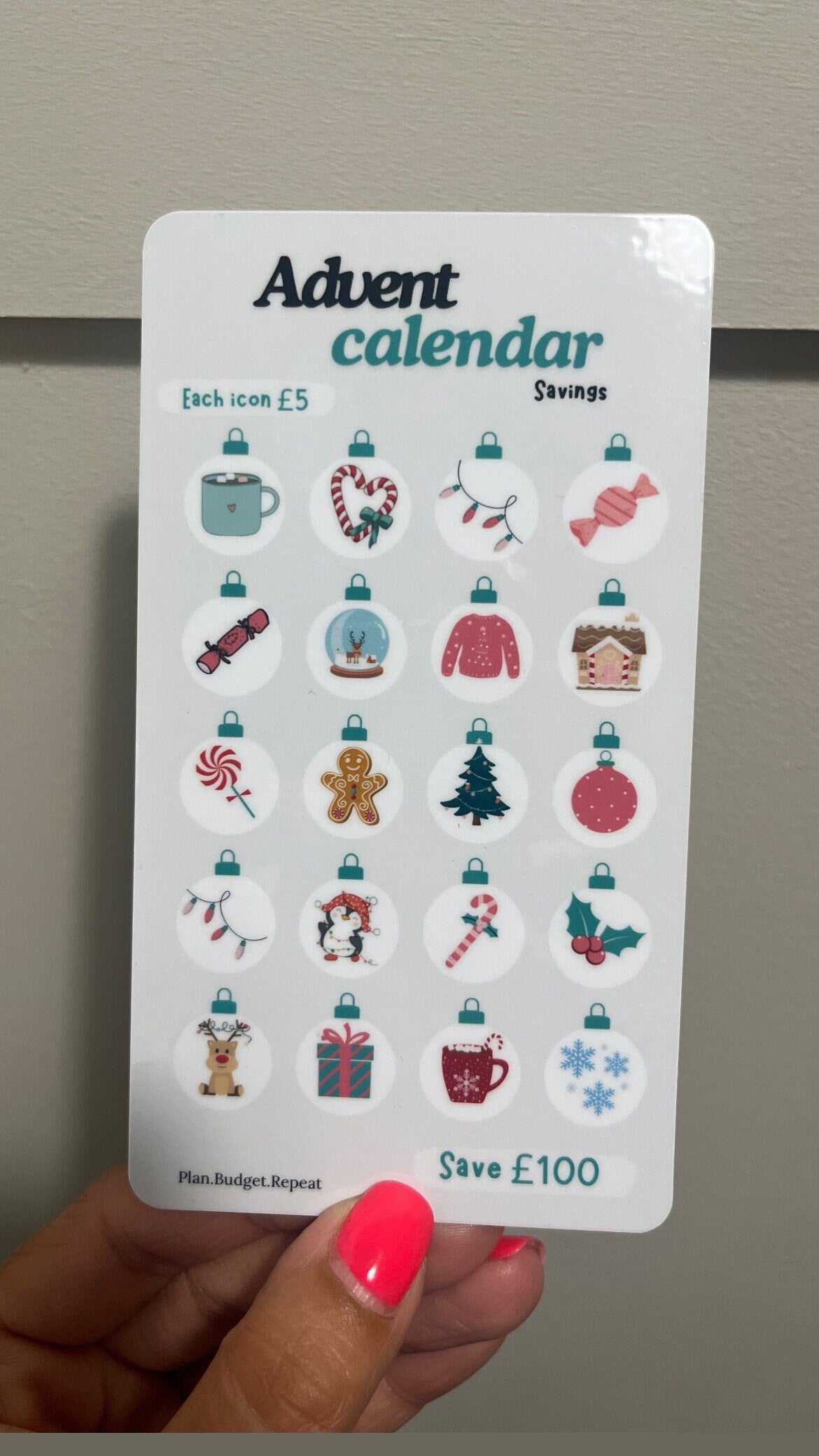 Advent calendar savings