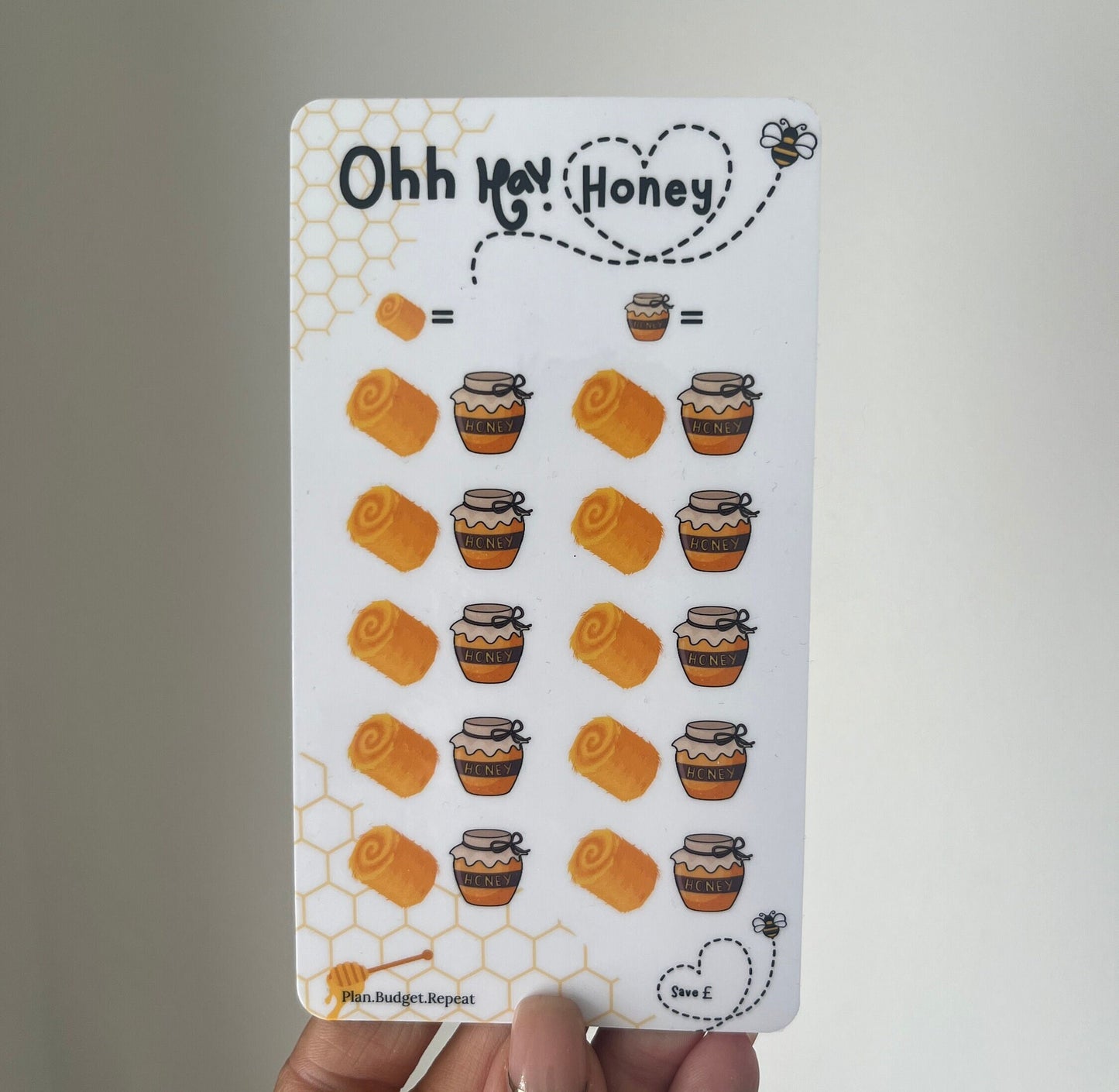 OHH HAY HONEY savings tracker