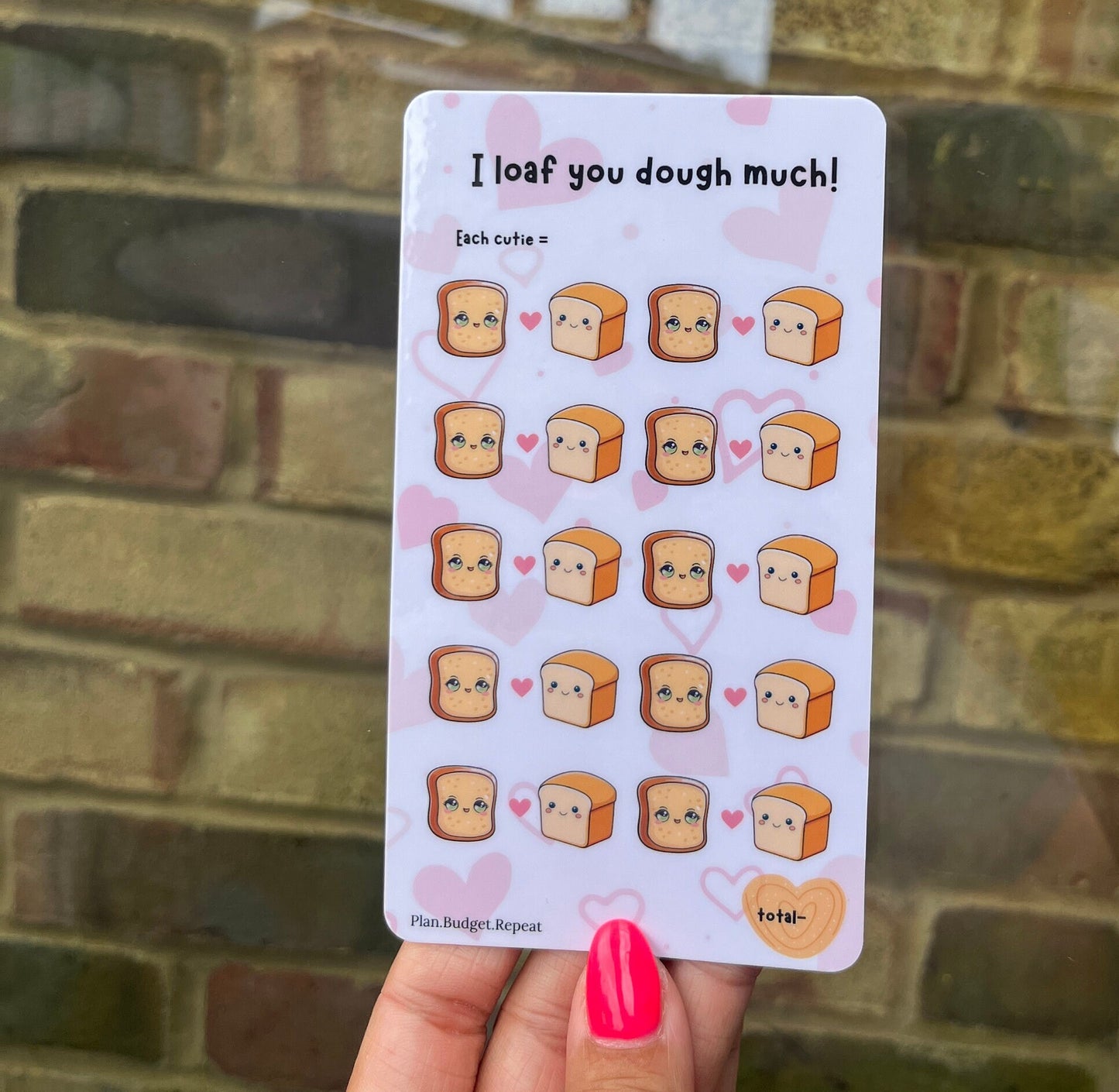 I loaf you dough much! savings tracker