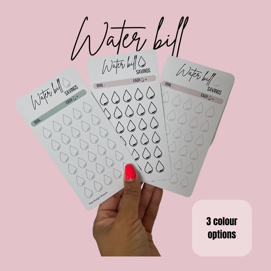 Water bill savings tracker