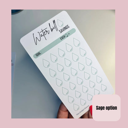 Water bill savings tracker