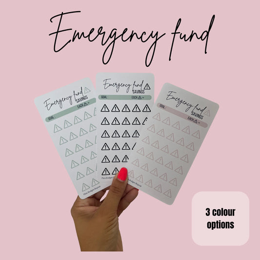 Emergency fund savings tracker