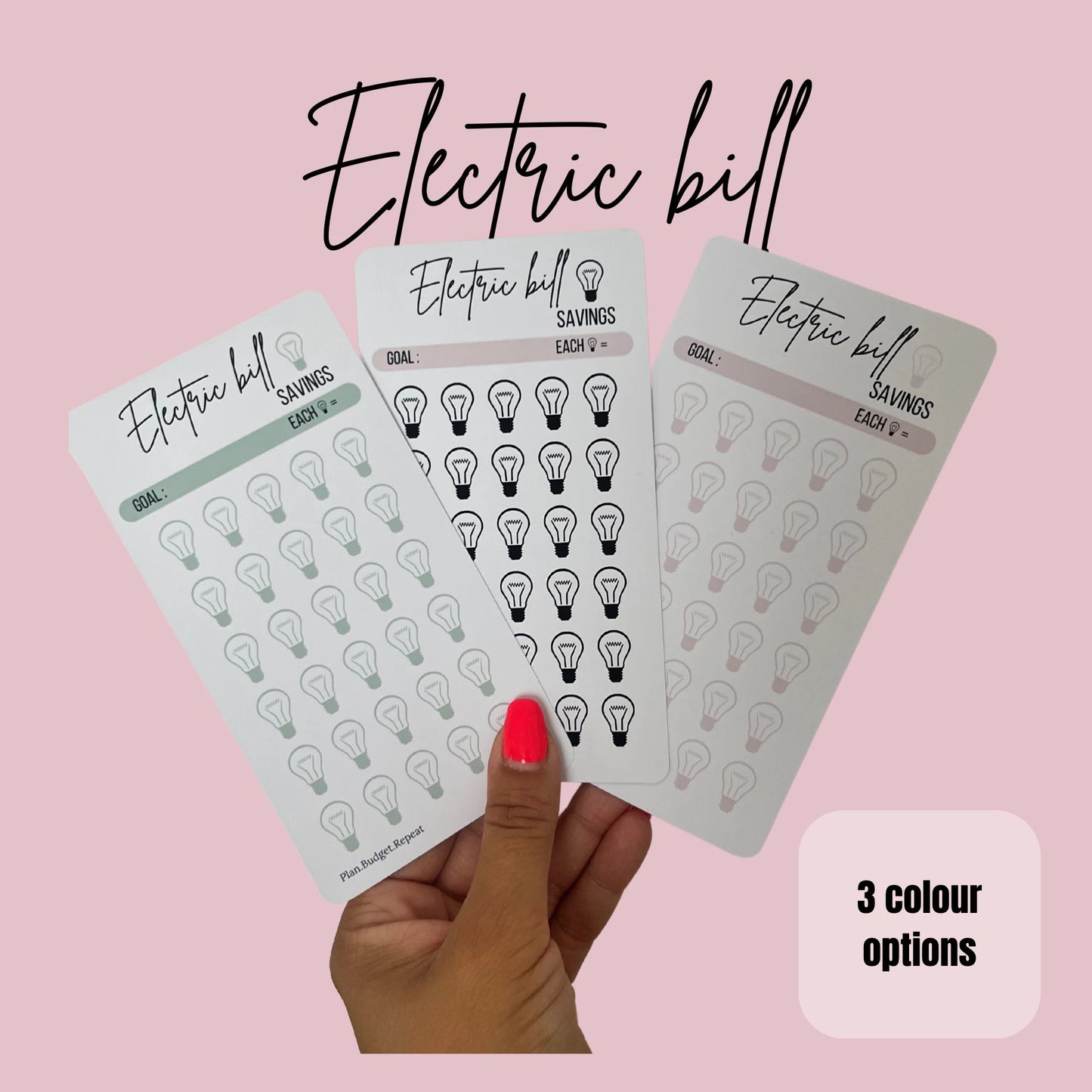 Electric bill savings tracker