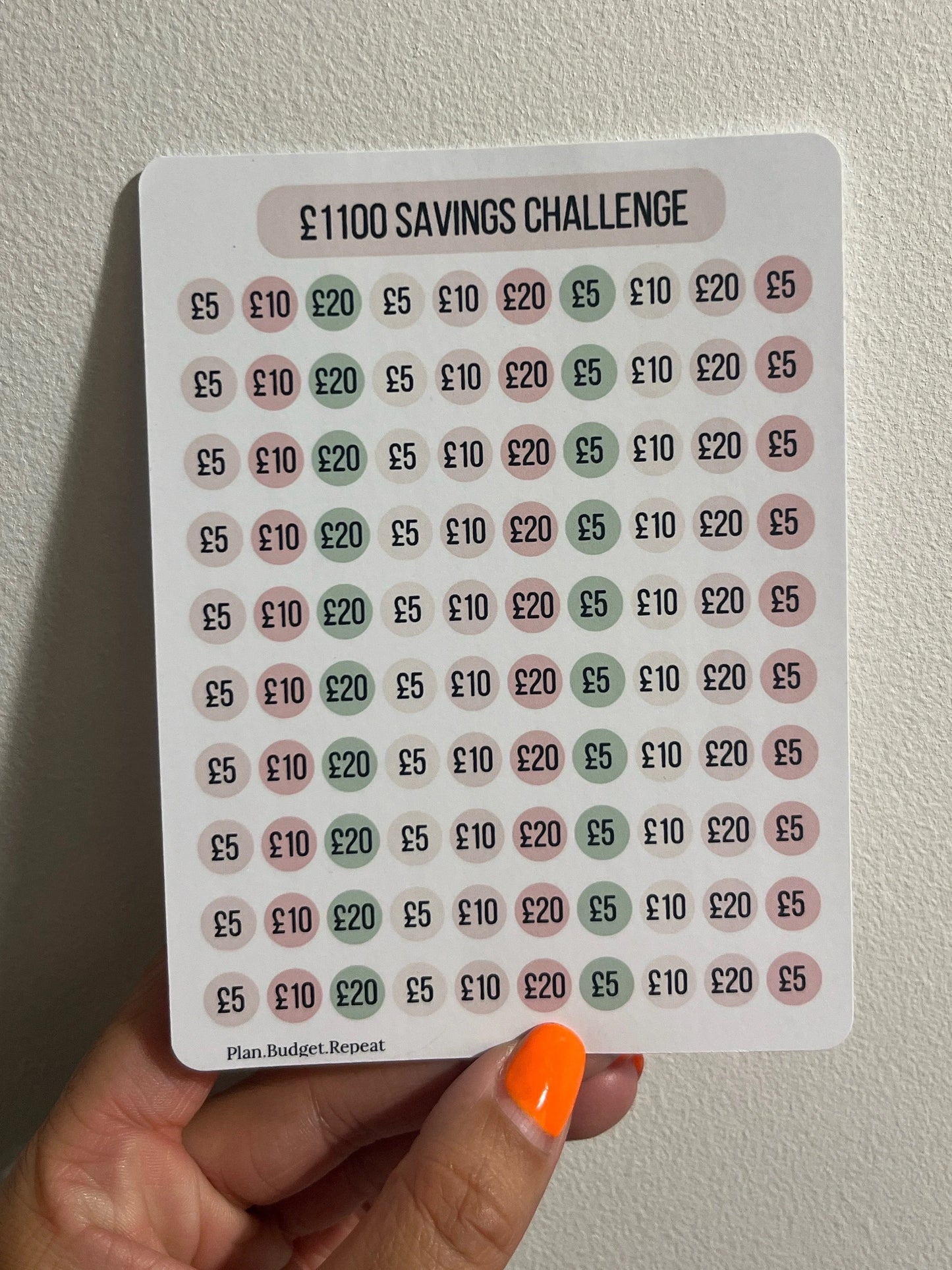 Money tin savings challenge, save your coins, save 100, 110, 300, 500, 1000, 1100