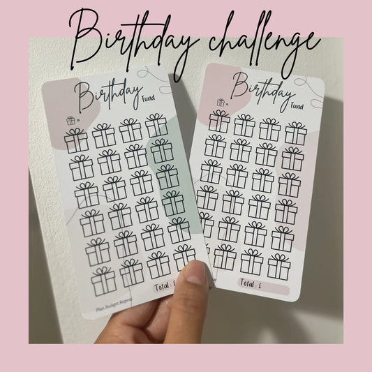 BIRTHDAY  savings tracker