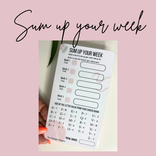 SUM UP your week savings challenge