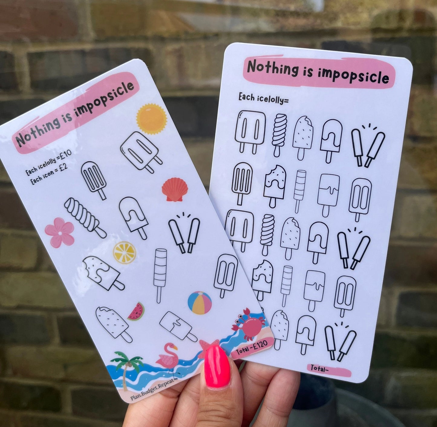 Nothing is impopsicle savings tracker