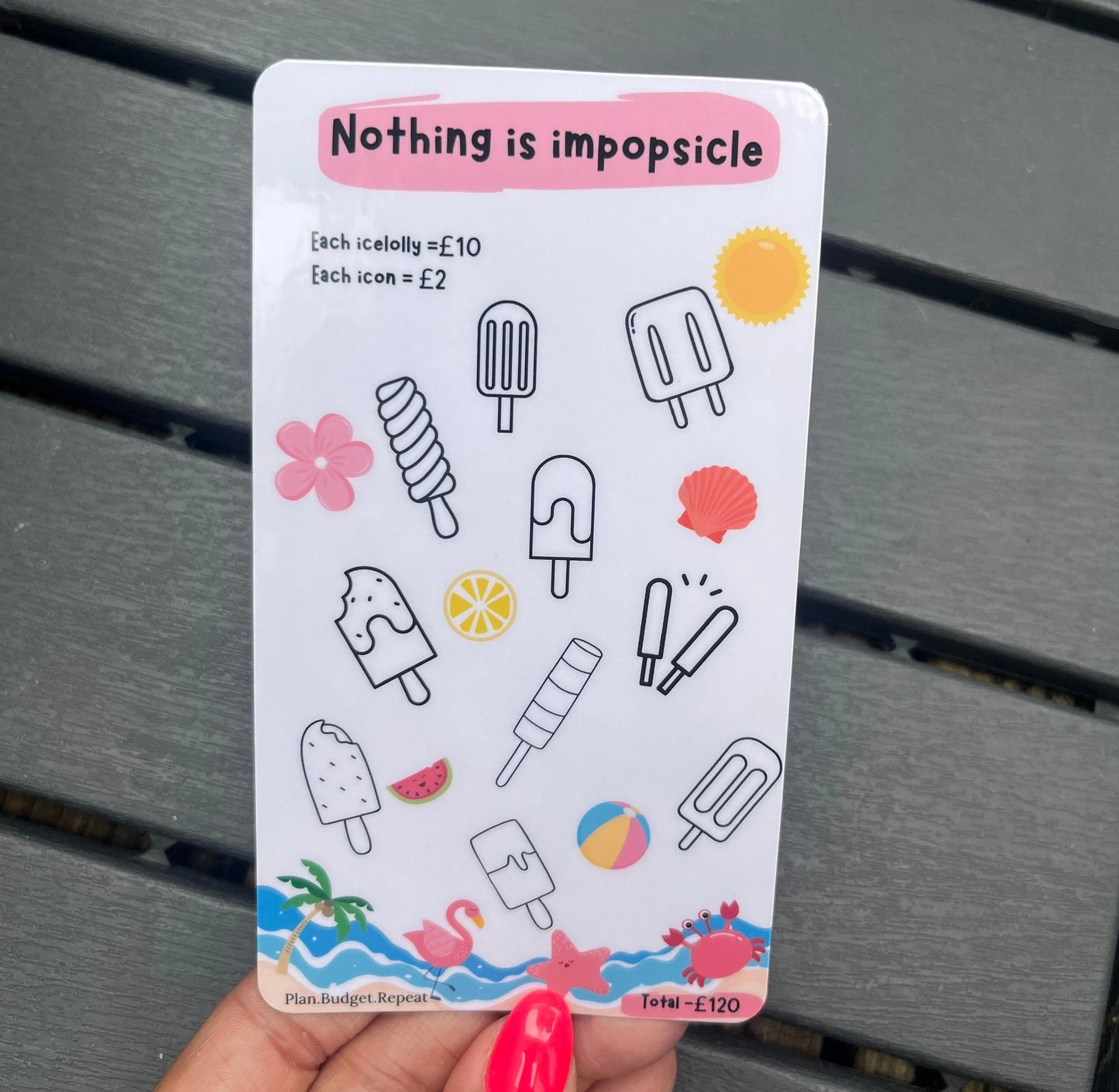 Nothing is impopsicle savings tracker