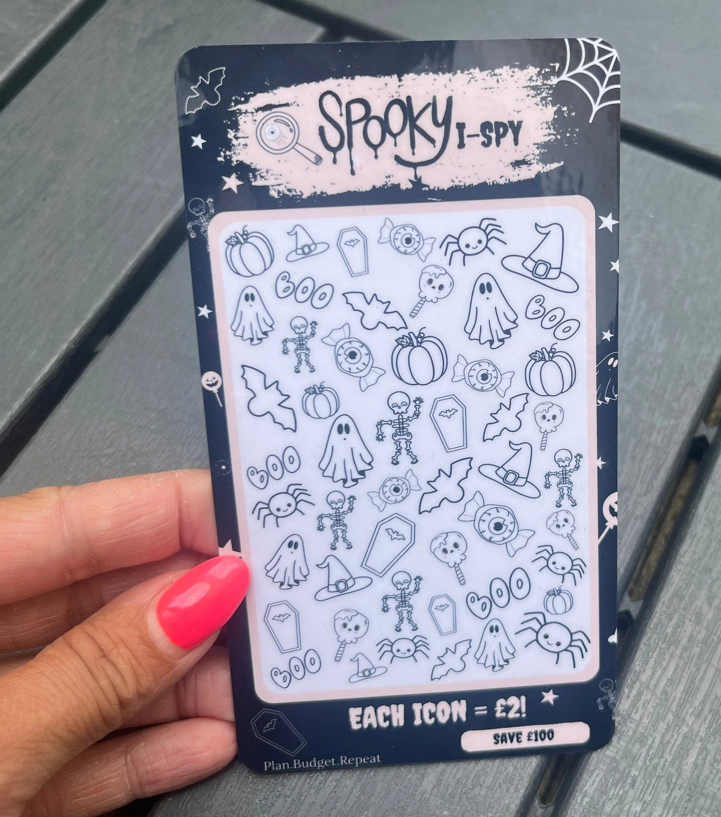 Spooky I-SPY Savings tracker