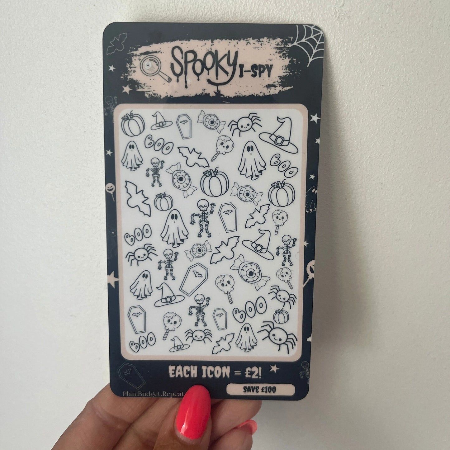 Spooky I-SPY Savings tracker