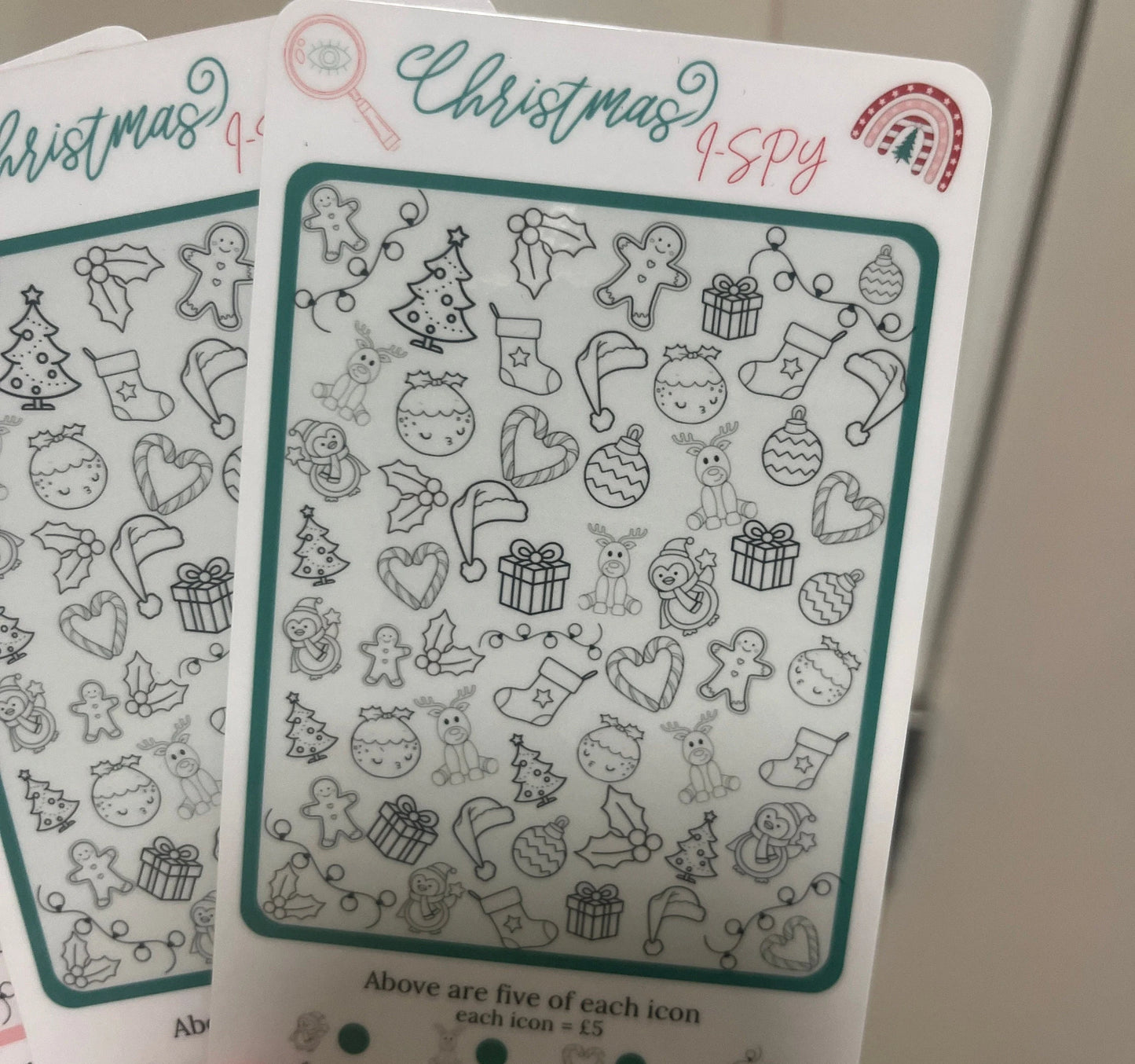 Christmas I-SPY Savings tracker