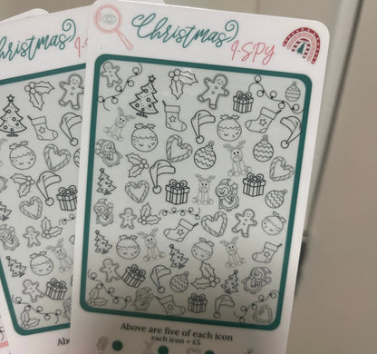 Christmas I-SPY Savings tracker